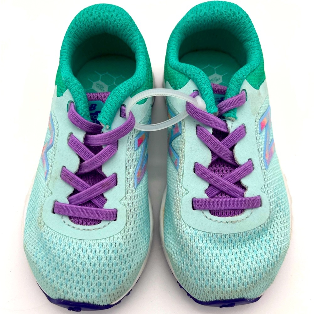 New Balance Fresh Foam Arishi V2 Bungee Laces Sneaker Light Blue 6 Toddler Girl